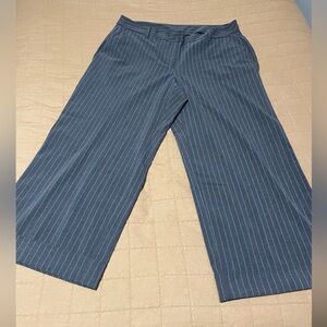 Lane Bryant gray pinstripe pants 22